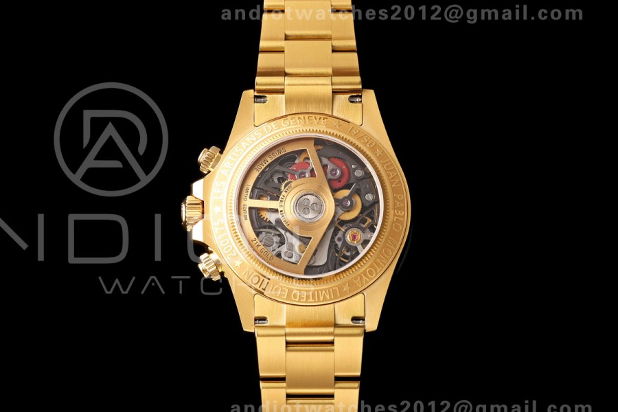 Daytona Skeleton YG SONIC Best Edition Carbon Bezel Skeleton Dial on YG Bracelet SA4130
