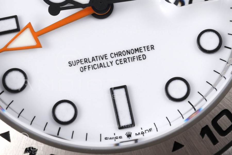 Explorer II 42mm 226570 904L SS Clean Plus 1:1 Best Edition White Dial on Bracelet JH3285-2 (Free Sprung)