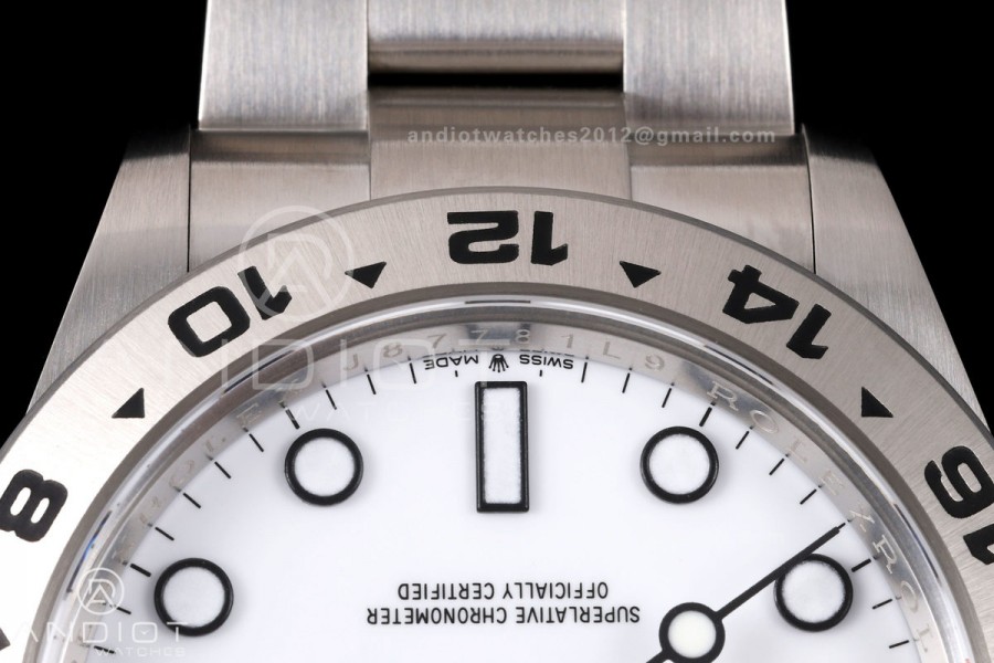 Explorer II 42mm 226570 904L SS Clean Plus 1:1 Best Edition White Dial on Bracelet JH3285-2 (Free Sprung)
