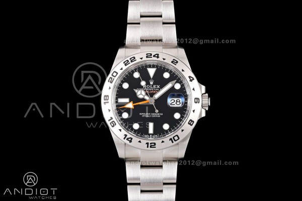Explorer II 42mm 226570 904L SS Clean Plus 1:1 Best Edition Black Dial on Bracelet JH3285-2