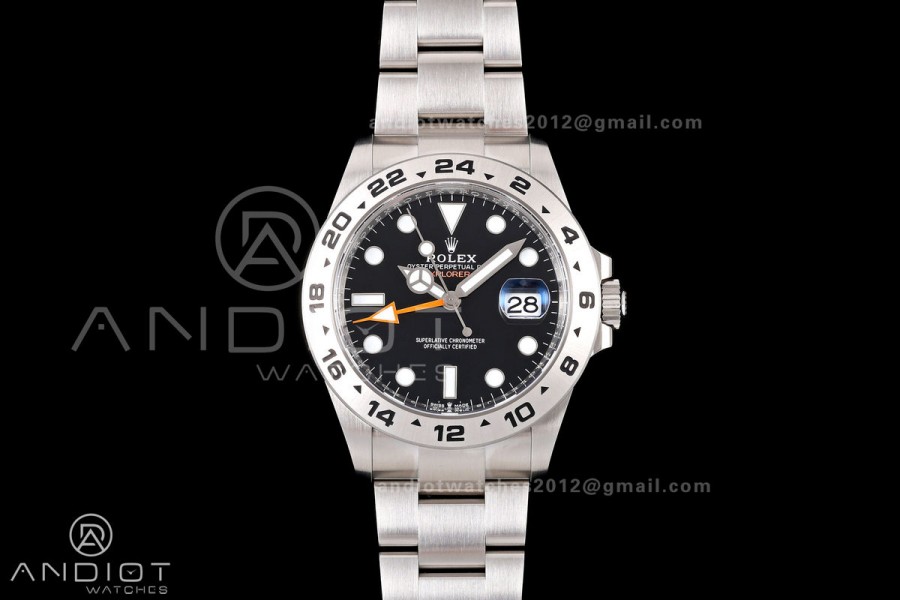 Explorer II 42mm 226570 904L SS Clean Plus 1:1 Best Edition Black Dial on Bracelet JH3285-2