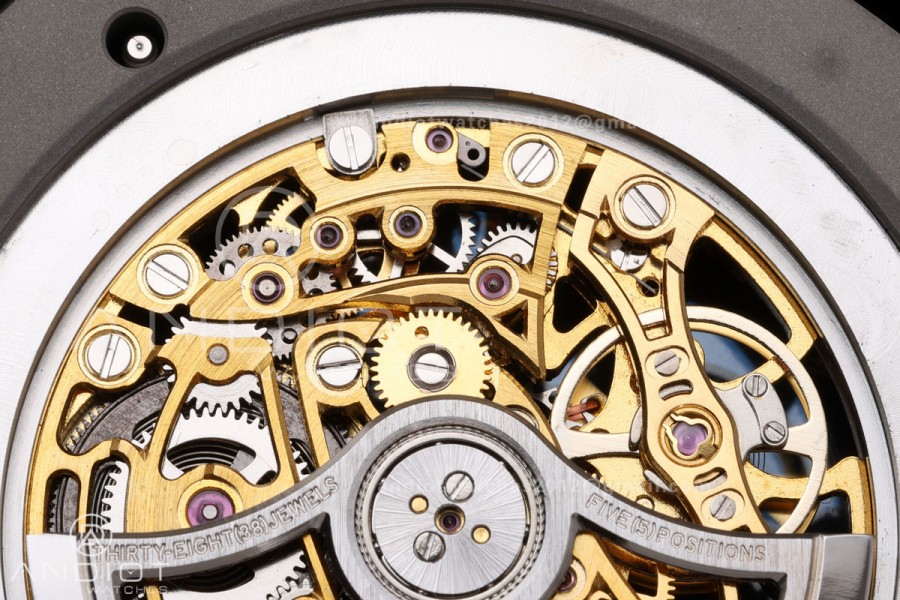 Royal Oak 41mm Openworked 15407 SS DDF 1:1 Best Edition YG Dial on SS Bracelet SA3132 Double Balance Wheels