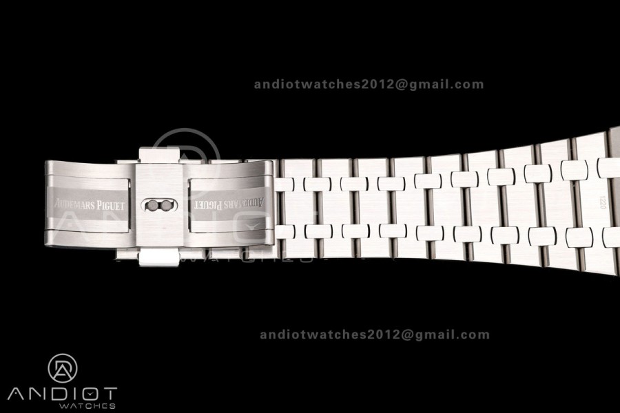Royal Oak 41mm Openworked 15407 SS DDF 1:1 Best Edition YG Dial on SS Bracelet SA3132 Double Balance Wheels