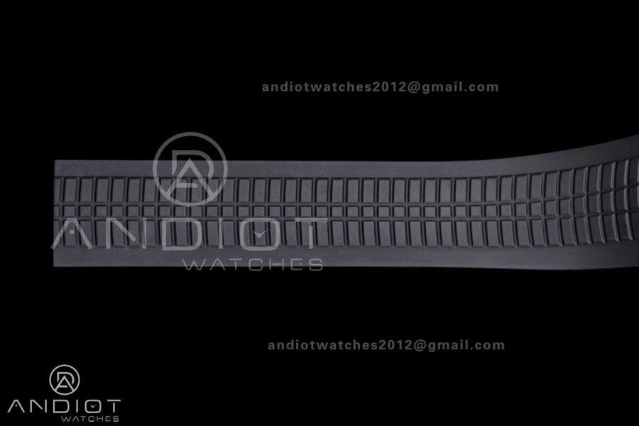 Aquanaut 5968 SS DDF 1:1 Best Edition Gray Dial on Black Rubber Strap A520
