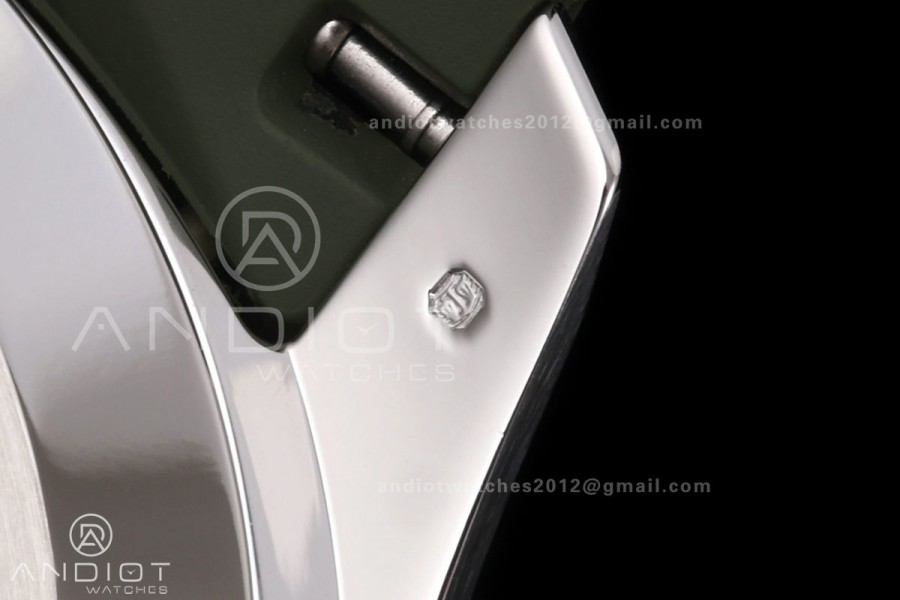 Aquanaut 5168G 42mm SS DDF 1:1 Best Edition Green Dial on Green Rubber Strap DPB330 Super Clone (Weighted)