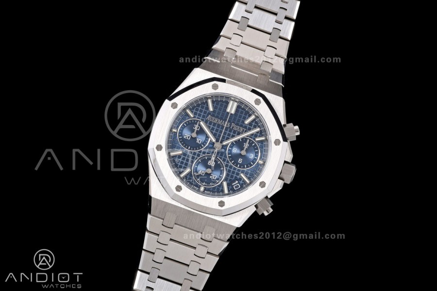 Royal Oak Chrono 26240 SS DDF 1:1 Best Edition Blue Dial on SS Bracelet DD4401 Super Clone Free Sprung V3
