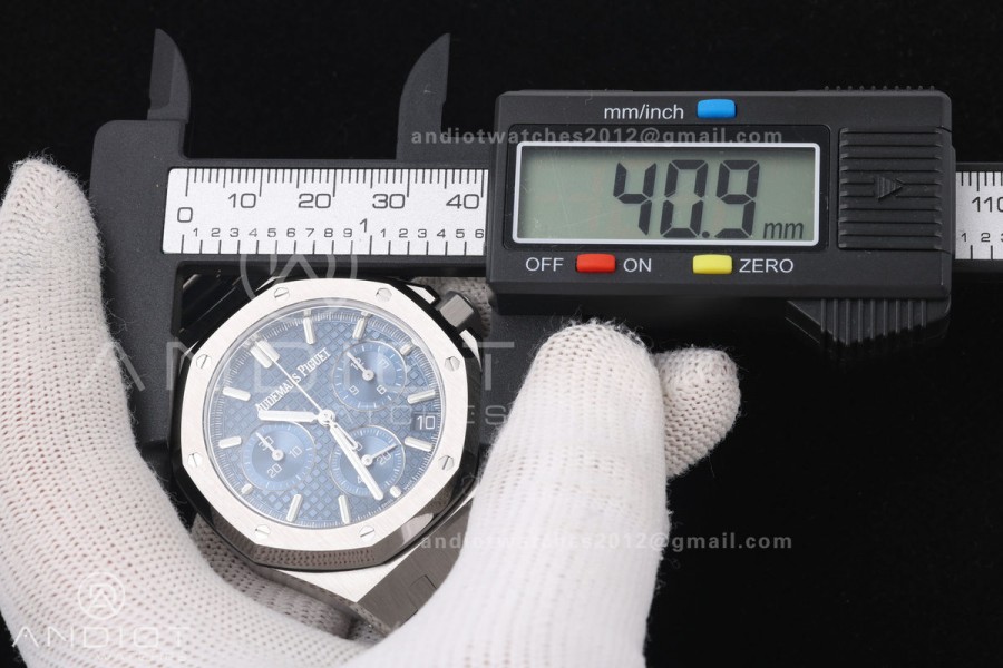 Royal Oak Chrono 26240 SS DDF 1:1 Best Edition Blue Dial on SS Bracelet DD4401 Super Clone Free Sprung V3
