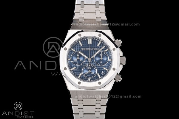 Royal Oak Chrono 26240 SS DDF 1:1 Best Edition Blue Dial on SS Bracelet DD4401 Super Clone Free Sprung V3