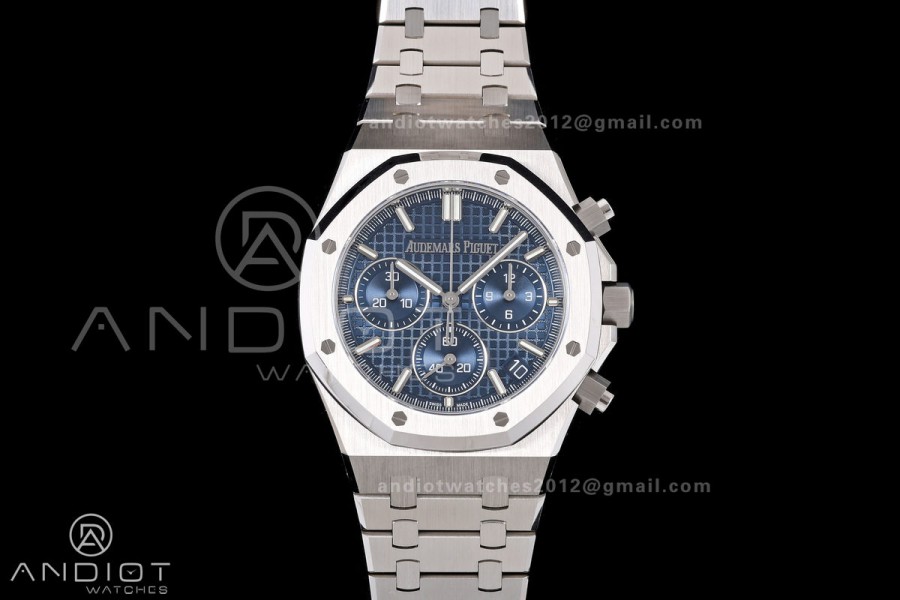 Royal Oak Chrono 26240 SS DDF 1:1 Best Edition Blue Dial on SS Bracelet DD4401 Super Clone Free Sprung V3