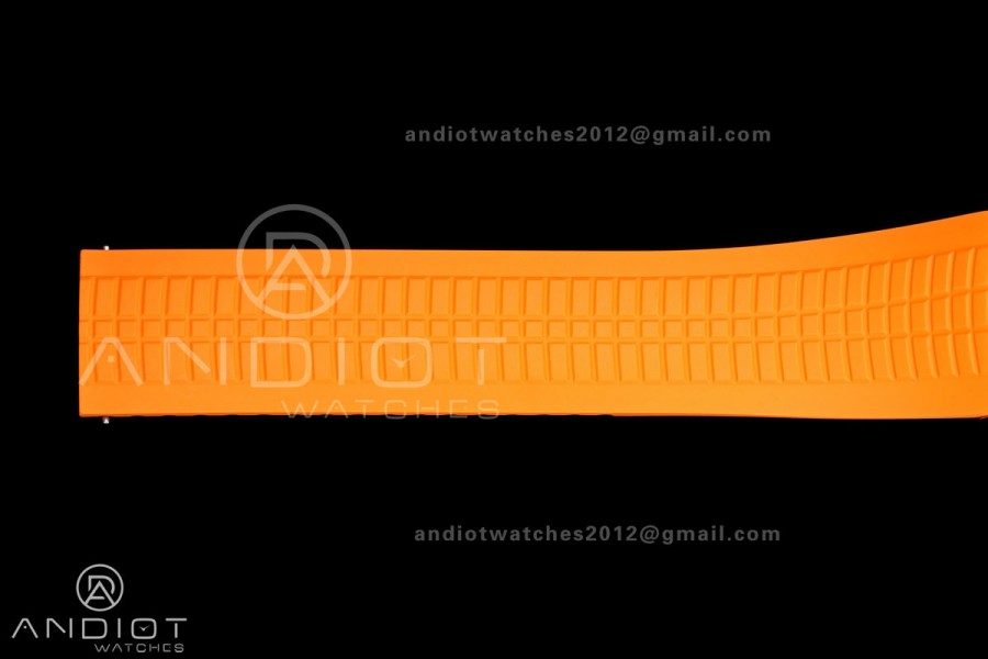 Aquanaut 5968 SS DDF 1:1 Best Edition Gray Dial on Orange Rubber Strap A520