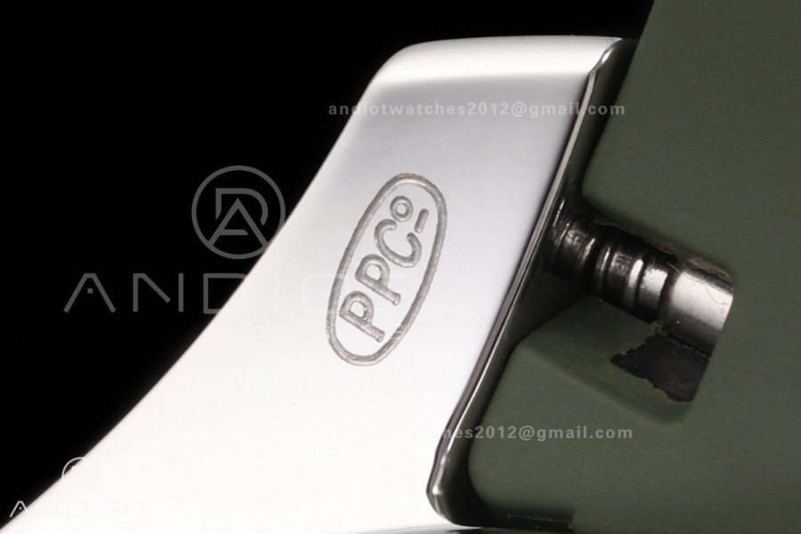 Aquanaut 5968 SS DDF 1:1 Best Edition Green Dial on Green Rubber Strap A520