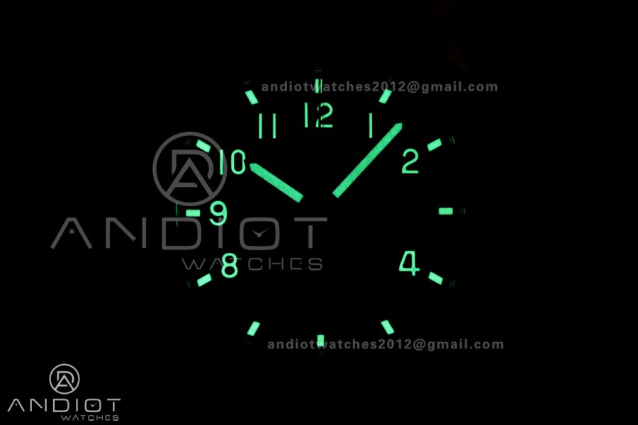 Aquanaut 5968 SS DDF 1:1 Best Edition Green Dial on Green Rubber Strap A520