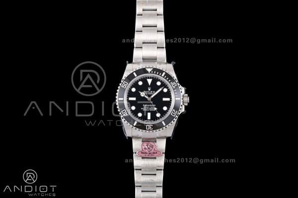 Submariner 41mm 124060 No Date 904L Steel Gold Maker 1:1 Best Edition JH3230 Free Sprung