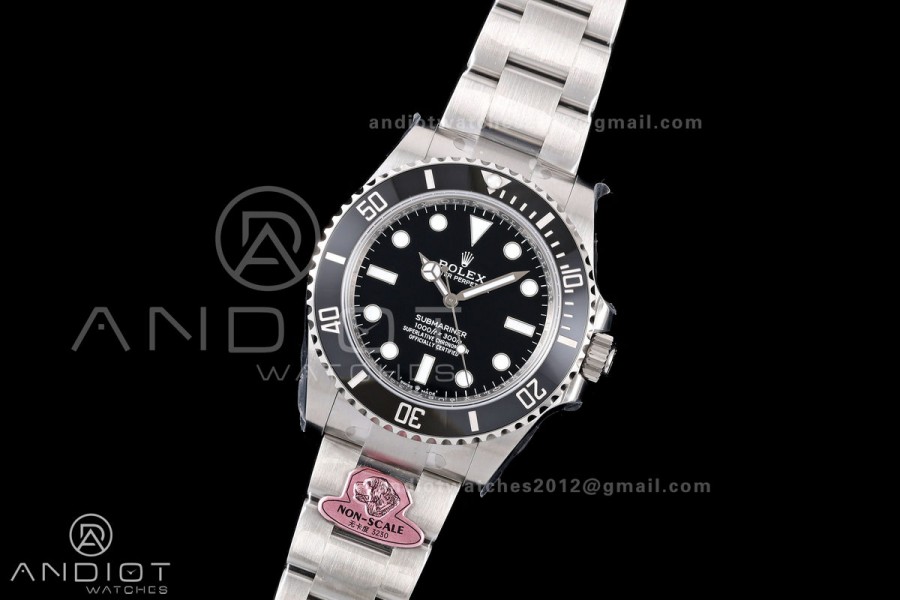 Submariner 41mm 124060 No Date 904L Steel Gold Maker 1:1 Best Edition JH3230 Free Sprung