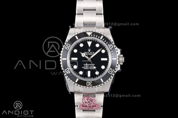 Submariner 41mm 124060 No Date 904L Steel Gold Maker 1:1 Best Edition JH3230 Free Sprung