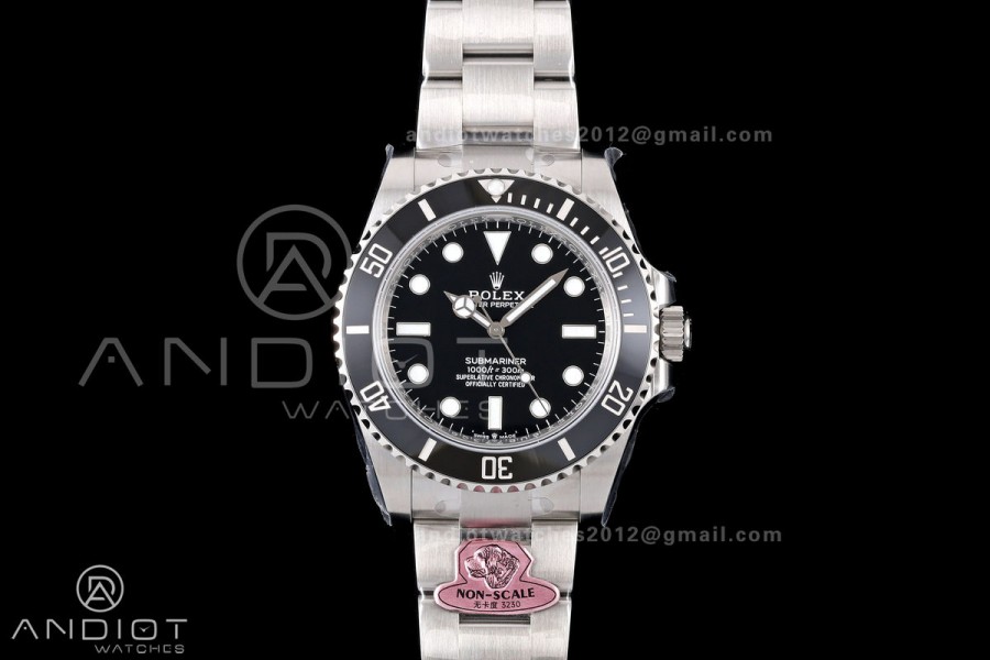 Submariner 41mm 124060 No Date 904L Steel Gold Maker 1:1 Best Edition JH3230 Free Sprung