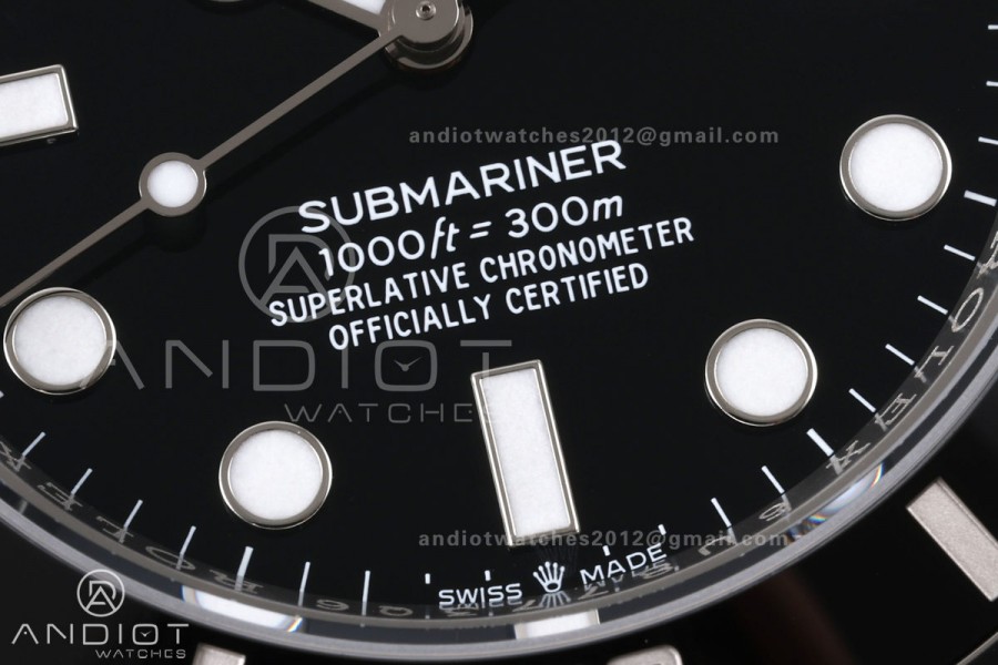 Submariner 41mm 124060 No Date 904L Steel Gold Maker 1:1 Best Edition JH3230 Free Sprung