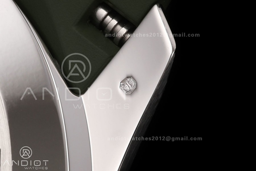 Aquanaut 5168G 42mm SS OME 1:1 Best Edition Green Dial on Green Rubber Strap DPB330 Super Clone (Weighted)