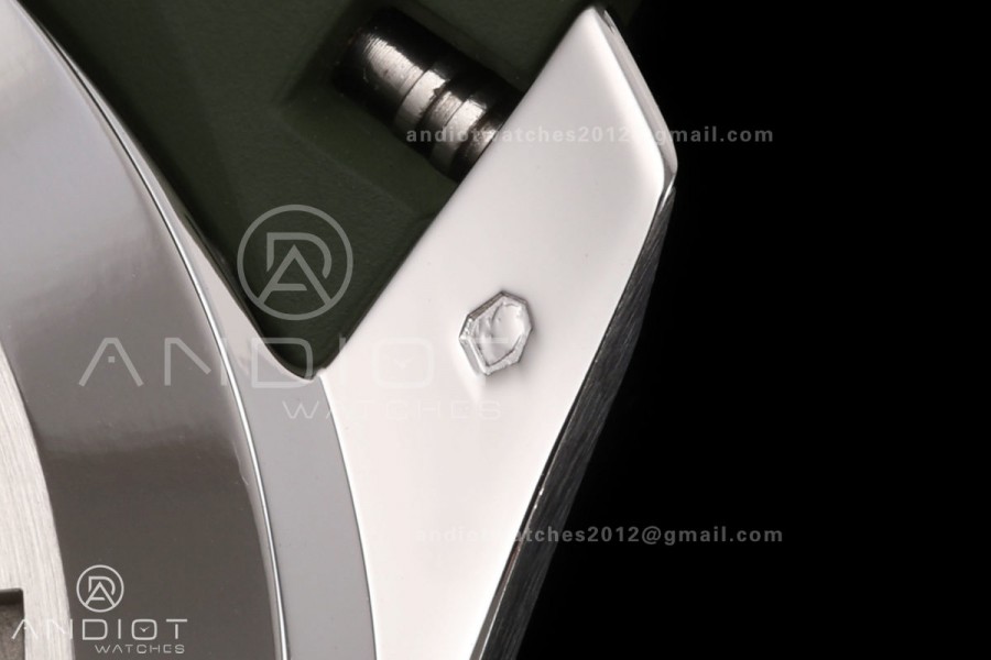 Aquanaut 5168G 42mm SS OME 1:1 Best Edition Green Dial on Green Rubber Strap DPB330 Super Clone (Weighted)