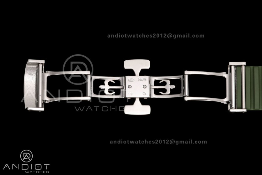 Aquanaut 5168G 42mm SS OME 1:1 Best Edition Green Dial on Green Rubber Strap DPB330 Super Clone (Weighted)
