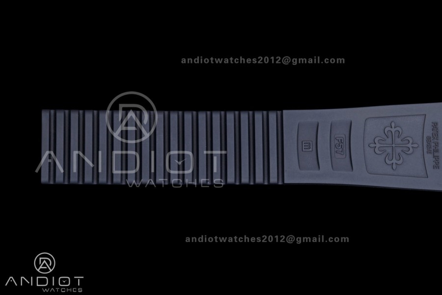 Aquanaut 5168G 42mm SS OME 1:1 Best Edition Blue Dial on Blue Rubber Strap DPB330 Super Clone (Weighted)
