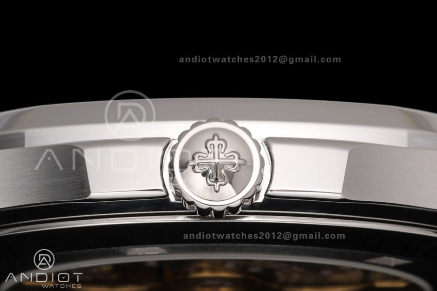 Aquanaut 5168G 42mm SS OME 1:1 Best Edition Blue Dial on Blue Rubber Strap DPB330 Super Clone (Weighted)