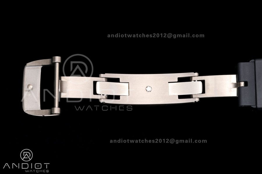 Mille Studio RM035-01 White NTPT 1:1 Best Edition Skeleton Dial on Black Rubber Strap RMAL3 Super Clone Free Sprung