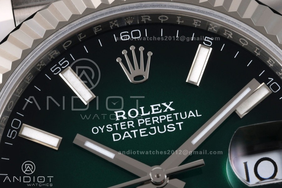 DateJust 41 126334 RICH 1:1 Best Edition Green Ombre Dial on Jubilee Bracelet JH3235 (Free Sprung)