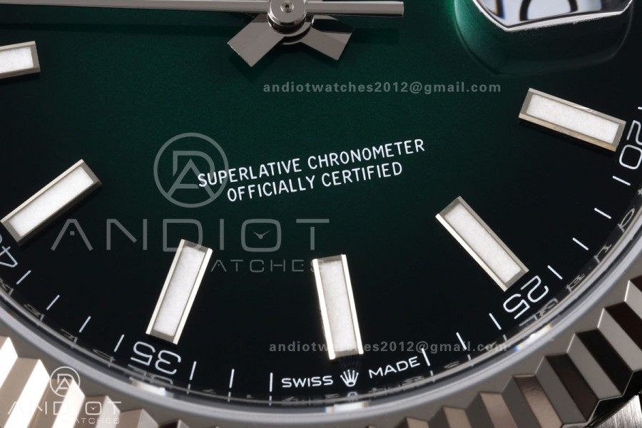 DateJust 41 126334 RICH 1:1 Best Edition Green Ombre Dial on Jubilee Bracelet JH3235 (Free Sprung)