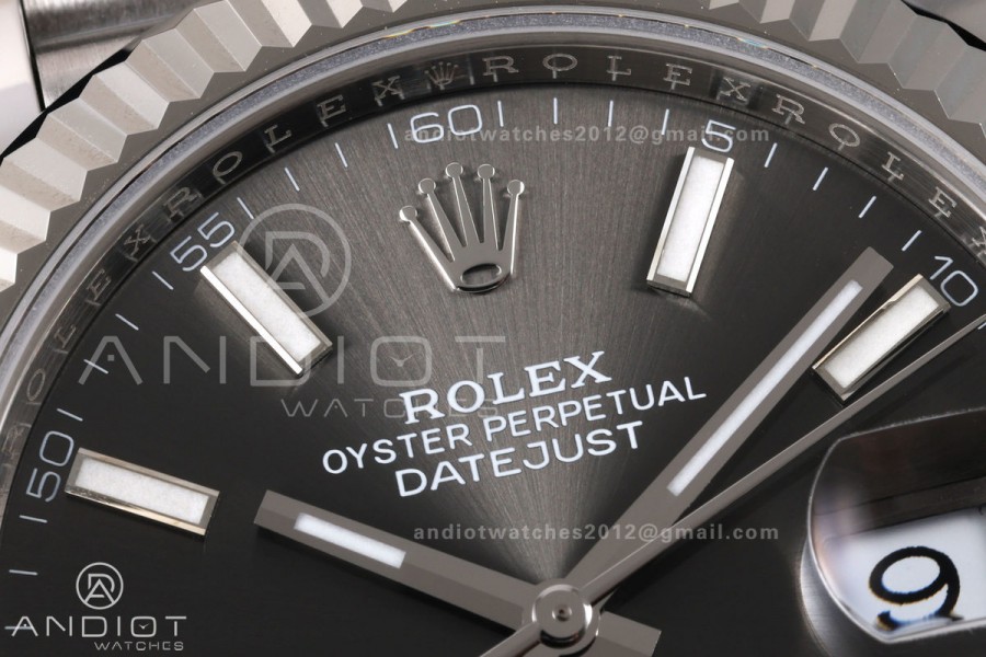 DateJust 41 126334 RICH 1:1 Best Edition Gray Stick Dial on Jubilee Bracelet JH3235 (Free Sprung)
