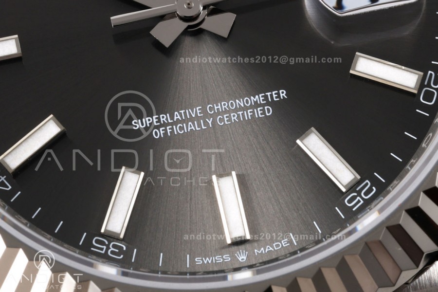 DateJust 41 126334 RICH 1:1 Best Edition Gray Stick Dial on Jubilee Bracelet JH3235 (Free Sprung)