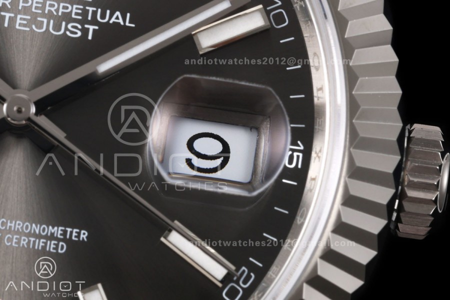 DateJust 41 126334 RICH 1:1 Best Edition Gray Stick Dial on Jubilee Bracelet JH3235 (Free Sprung)
