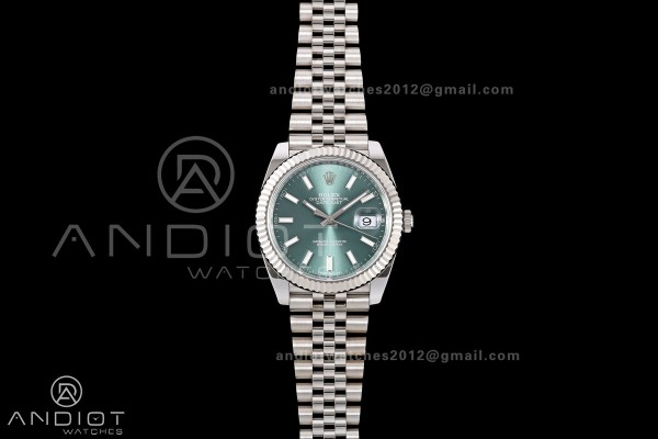 DateJust 41 126334 RICH 1:1 Best Edition Mint Gree...