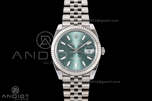 DateJust 41 126334 RICH 1:1 Best Edition Mint Gree...