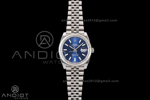 DateJust 41 126334 RICH 1:1 Best Edition Blue Stic...