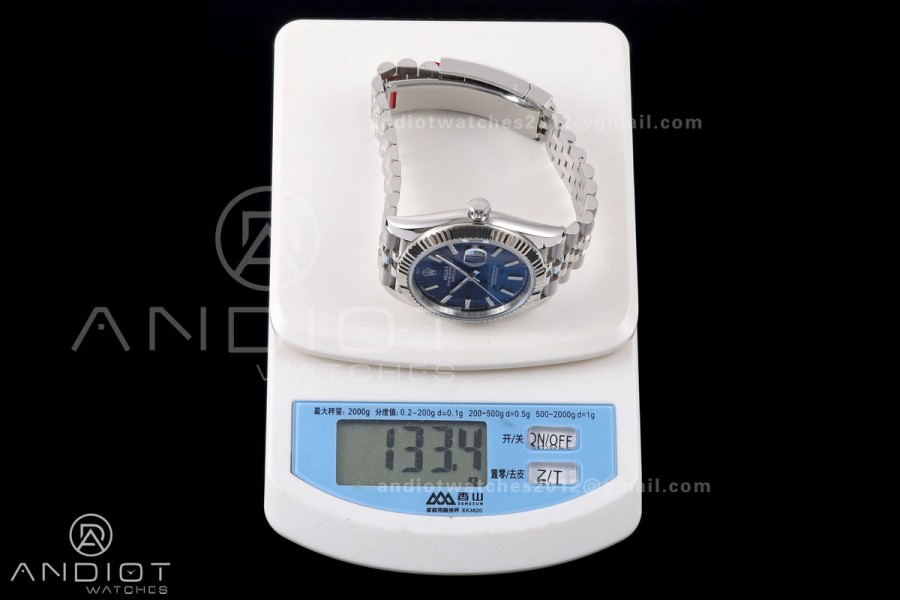 DateJust 41 126334 RICH 1:1 Best Edition Blue Stick Dial on Jubilee Bracelet JH3235 (Free Sprung)