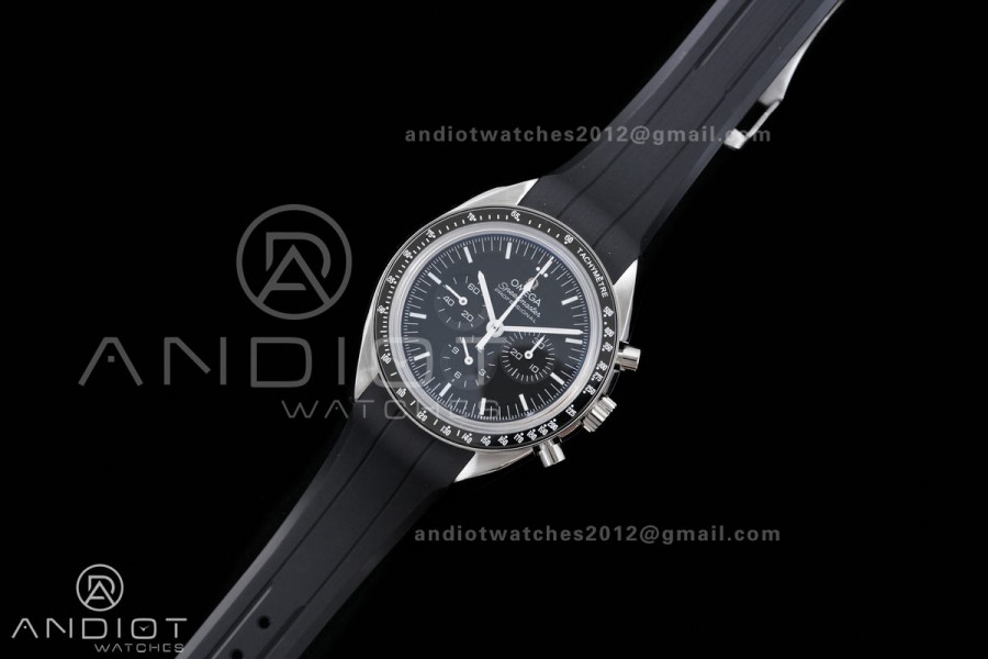 Speedmaster SS ERF Best Edition Black Dial on Black Rubber Strap A3861