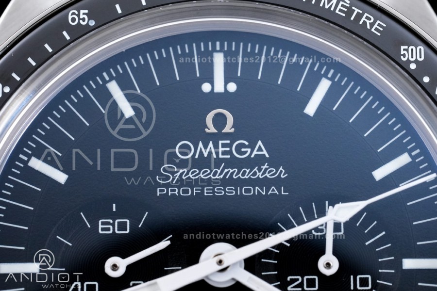 Speedmaster SS ERF Best Edition Black Dial on Black Rubber Strap A3861