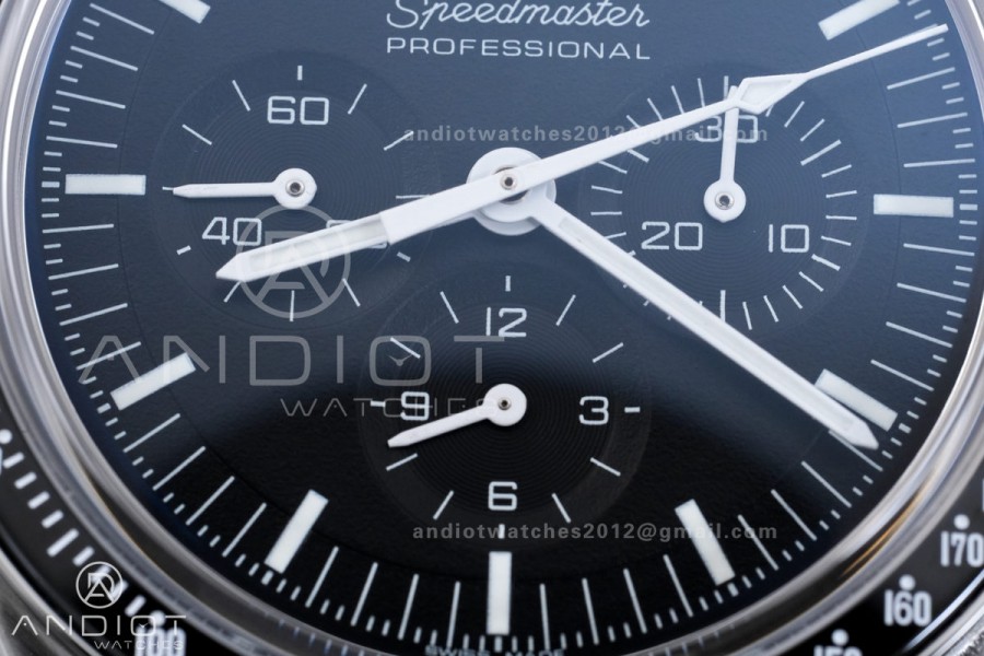 Speedmaster Professional SS ERF Best Edition Black Dial On SS Bracelet Asian 3861