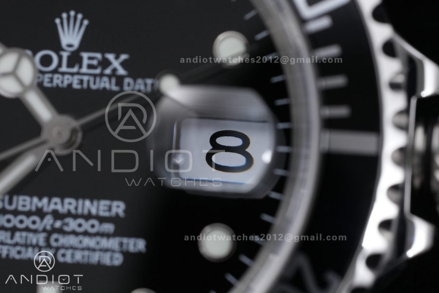 Submariner 16610 LN Black No Rehaut Engraving 904L Steel ARF 1:1 Best Edition on SS Bracelet SH3135