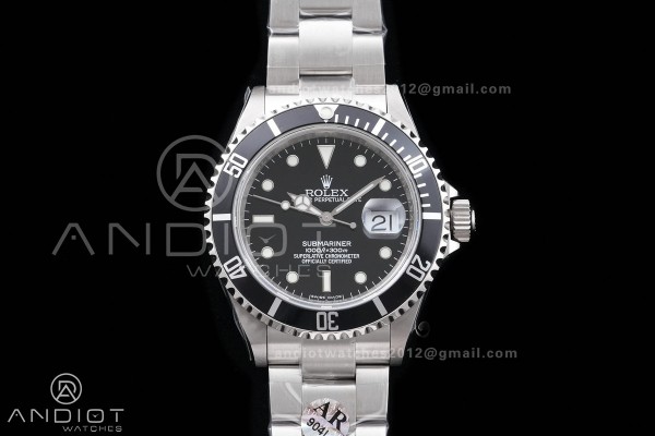 Submariner 16610 LN Black 904L Steel ARF 1:1 Best ...