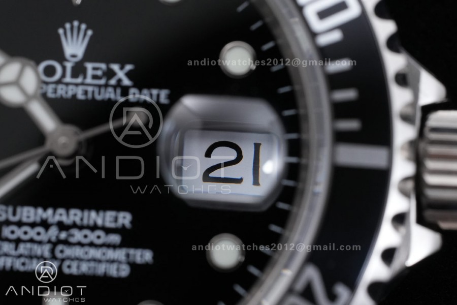 Submariner 16610 LN Black 904L Steel ARF 1:1 Best Edition on SS Bracelet SH3135