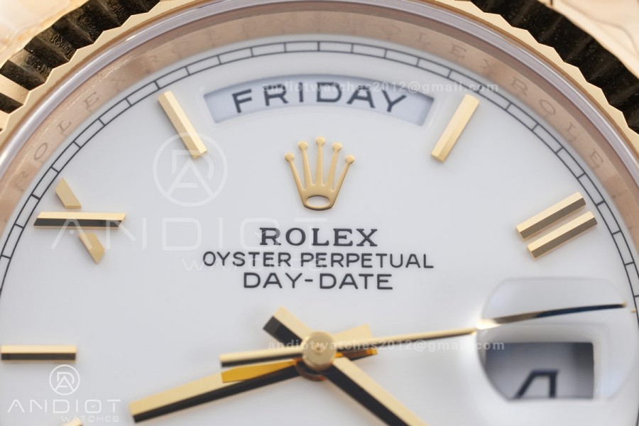 DayDate 40 228238 VSF 1:1 Best Edition White Roman Dial on President Bracelet VS3255 Gain Weight V2