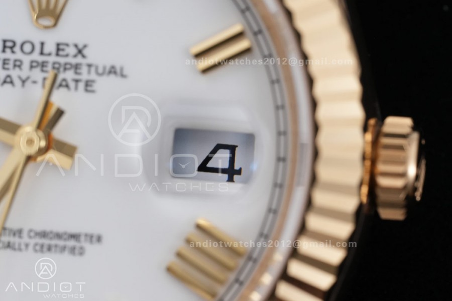 DayDate 40 228238 VSF 1:1 Best Edition White Roman Dial on President Bracelet VS3255 Gain Weight V2