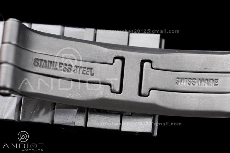 Santos W2SA0033 27x34mm AF 1:1 Best Edition Silver Dial ON SS/RG SmartLinks Bracelet Ronda Quartz