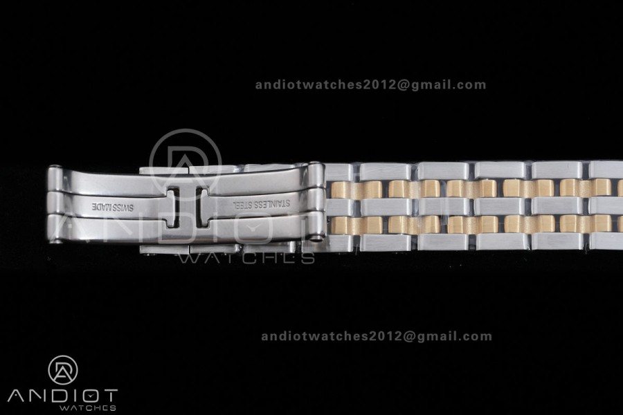 Panthère Ladies 22mm SS/YG AF 1:1 Best Edition White Dial on SS/YG Bracelet Ronda Quartz