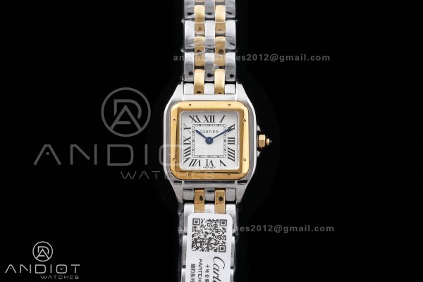 Panthère Ladies 22mm SS/YG AF 1:1 Best Edition Wh...