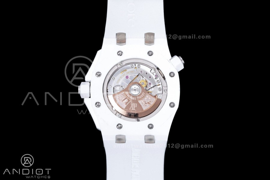 Royal Oak Offshore Diver 15707 White Ceramic JF 1:1 Best Edition SA3120 Super Clone