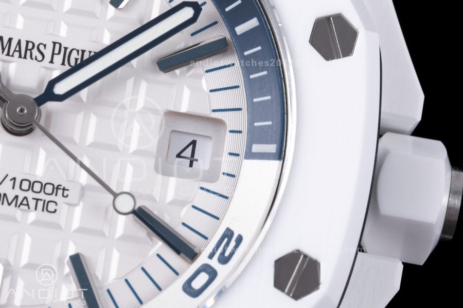 Royal Oak Offshore Diver 15707 White Ceramic JF 1:1 Best Edition SA3120 Super Clone