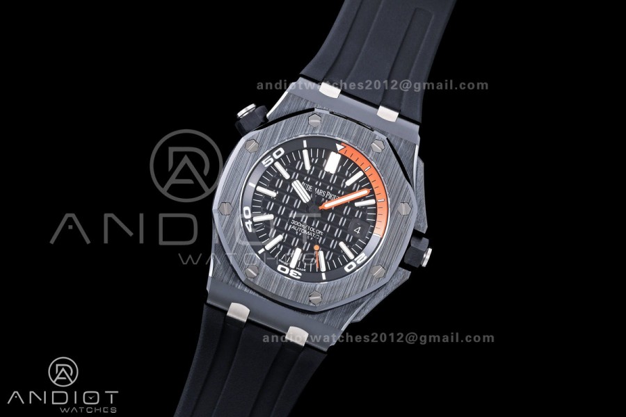 Royal Oak Offshore Diver 15707 Black Ceramic JF 1:1 Best Edition SA3120 Super Clone